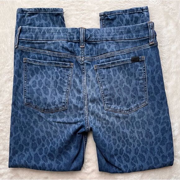Jen7 7 for All Mankind Ankle Skinny Jeans in NightFall Leopard, Size 10 - Picture 12 of 14